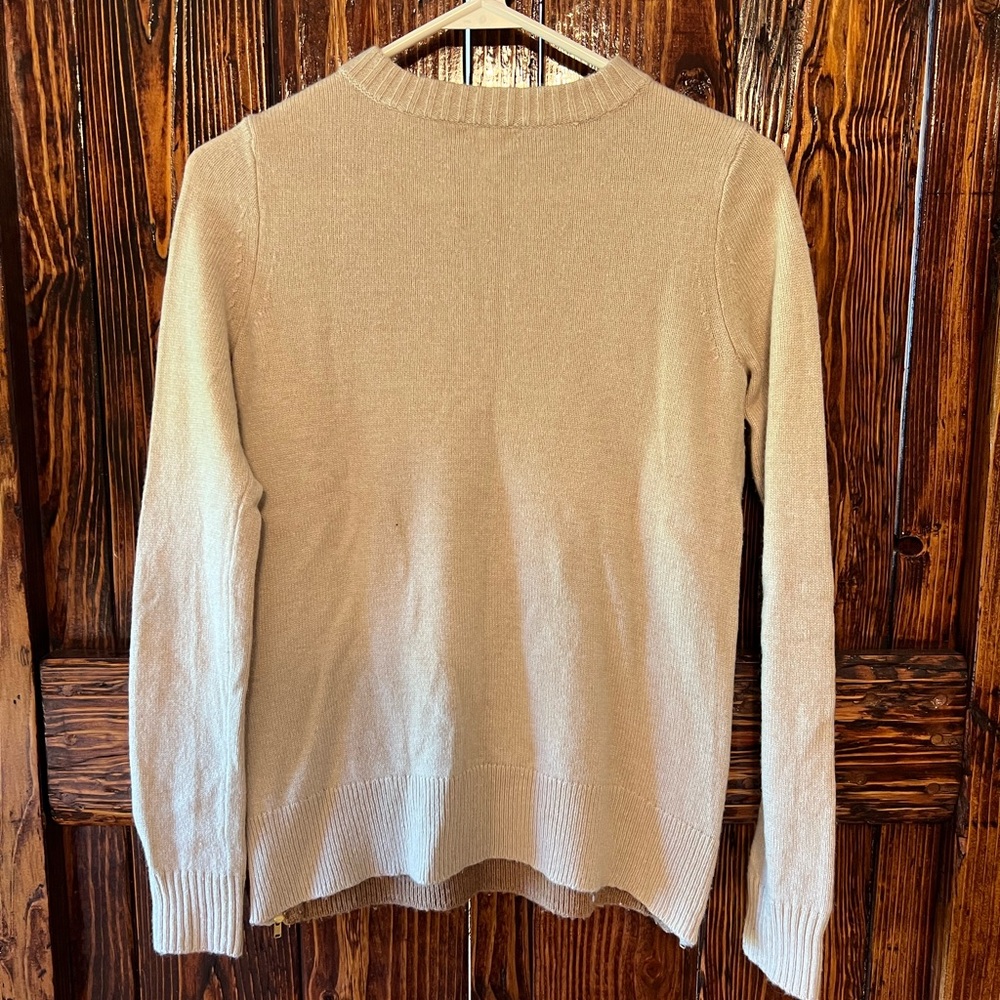 J. Crew Xs Color Block Sweater With Zipper Detail - image 2